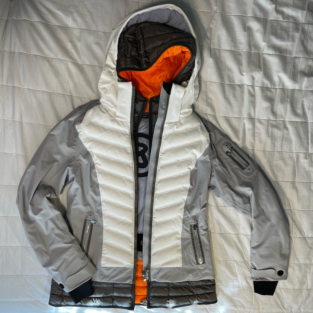 Bogner Fire + Ice Janka3 Insulated Sport Ski Jacket white and grey M/8